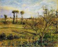 Atardecer en Valhermeil cerca de Pontoise 1880 Camille Pissarro paisaje